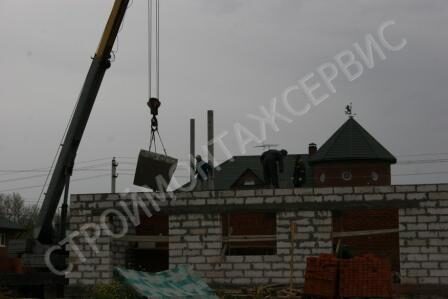 Фотографии поэтапного строительства дома.